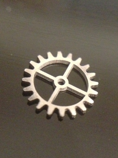 laser microfabrication of a gear